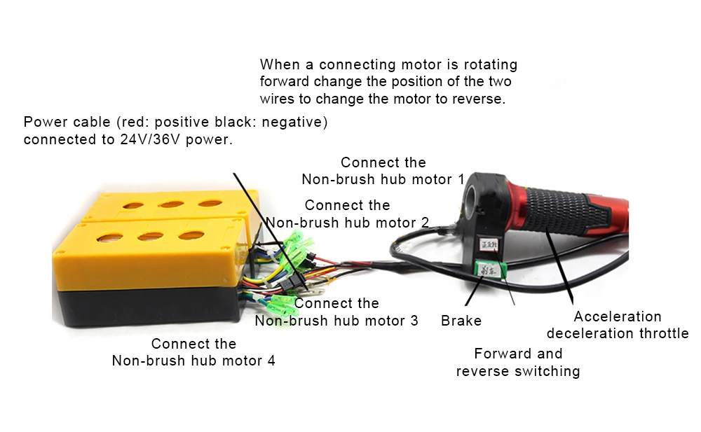 4 дюйма 24v150w мотор 24/36V бесщеточный двигатель постоянного тока высокой Мощность колеса Беспроводной/проводной Управление; Одиночный мотор 2/4 привод Управление концентратор