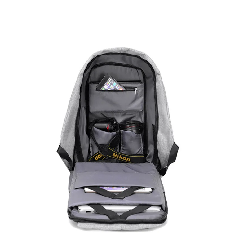  UOSC USB Charging Backpack 15 Inch Travel Backpack Multi Function Anti Theft Waterproof Mochila Sch - 4000025737782