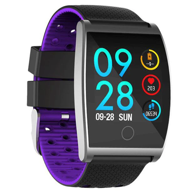 

Smart watch QS05 1.3 color screen Bluetooth dynamic UI blood pressure heart rate monitoring sports waterproof smart bracelet