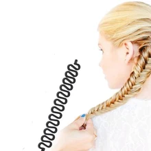 Accesorios para el cabello trenzados para mujer, empuñaduras, herramientas de moda, mantenimiento de trenzas para el cabello, herramienta para tejer, 19cm