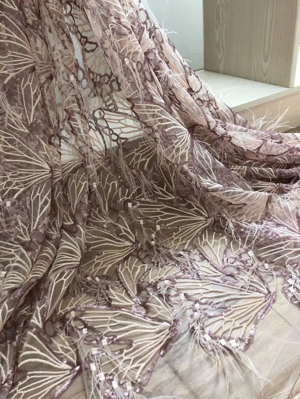 Французские кружева с блестками ткань 3D перо высокое качество сетка с кружевной отделкой вышивкой в африканском стиле по оптовой цене кружевное женское платье