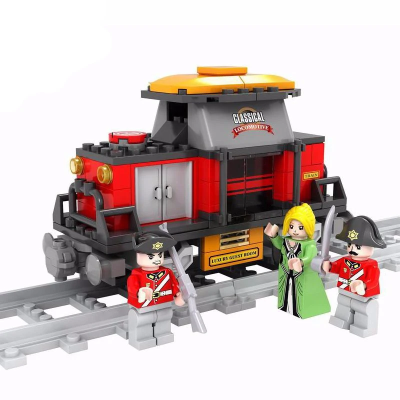 

Ausini building block set compatible with lego transportation train 006 3D Construction Brick Educational Hobbies Toys for Kids