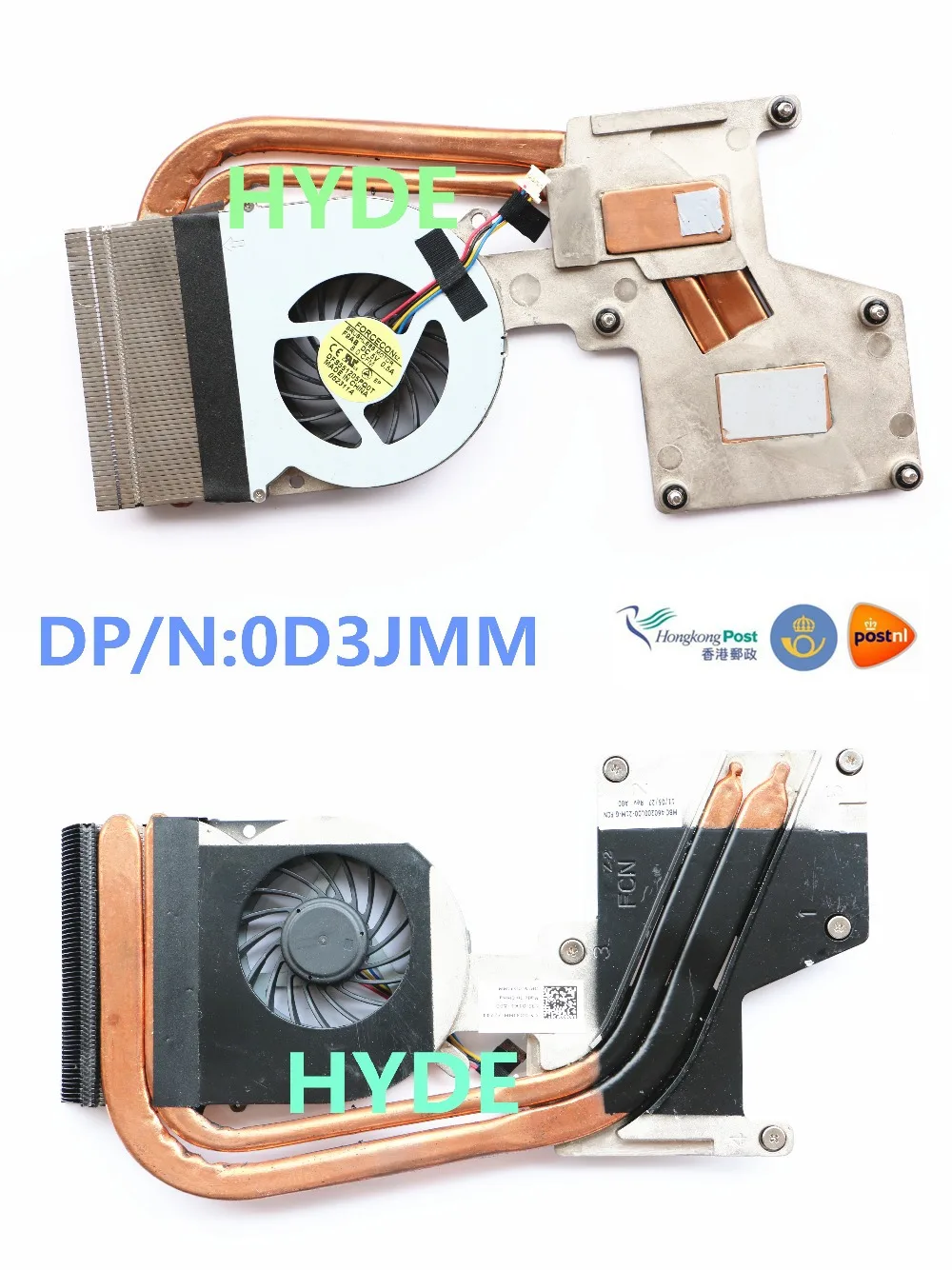 NEW DFS551205PQ0T F9AB CN 0D3JMM FOR DELL XPS14 L401X CPU COOLING FAN