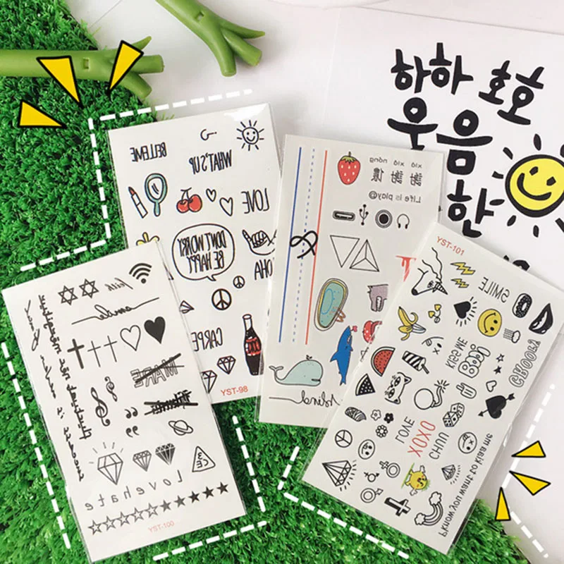 

4 Sheets/set New Cute Lovely Paper diy Stickers for For Children Stickers Toys Diary Scrapbook Book Wall Decor Cartoon Stickers