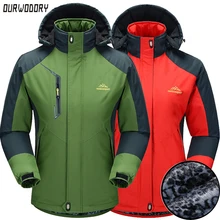 Новые зимние мужские и женские куртки для отдыха на природе, походные пальто, мужские парки с капюшоном, ветровки, мужские теплые бархатные куртки, водонепроницаемые