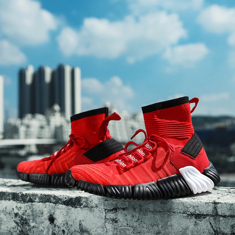 

High-top Basketball Shoes Sock Retro Mens Sneaker basket High Top Sneakers Wukong zapatillas hombre deportivas