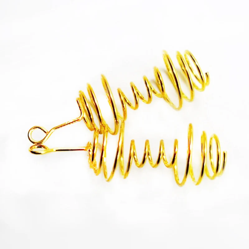 

2PCS Fishing Bait Spring Lure Fluorescent anti-hanging end throw rod hook explosions hook Waist drum bait spring 30