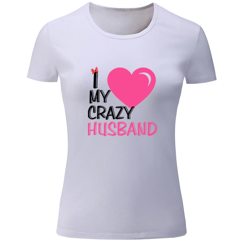 Женская футболка с принтом I Love My Boyfriend серая на День святого Валентина|Футболки| |