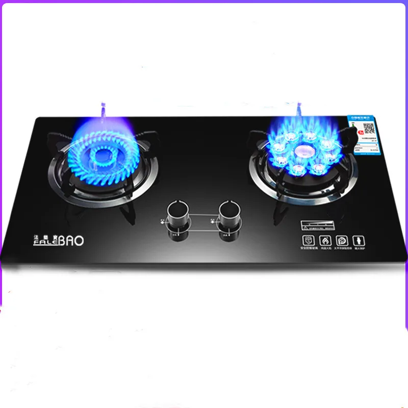  Energy-saving Domestic Children Protecting Dual Cooker Bulit-in Gas Hobs Intense Fire Kitchen Range - 33057120173