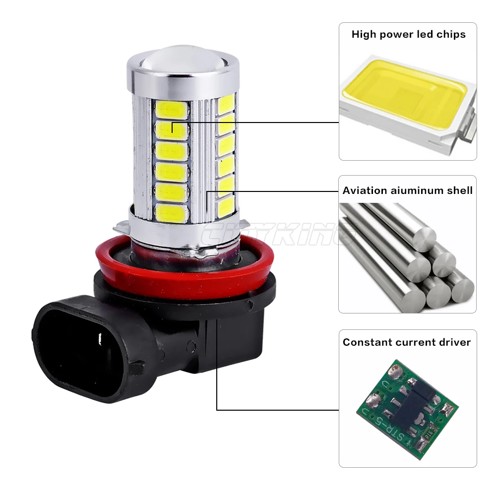 Светодиодный фонарь высокой мощности H11 1 шт. 30 Вт сверхяркий 5730 5630 33smd