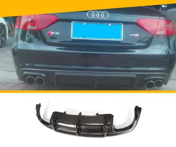 

For Audi A5 S5 Coupe 2008-2016 Carbon Fiber Rear Lip Spoiler High Quality Car Bumper Diffuser Auto Accessories