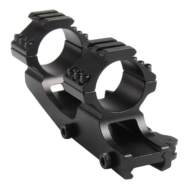 25mm 30mm Dual Ring Cantilever Heavy Duty Scope Mount 20mm Rail Picatinny Weaver with Qick Detach Locks RL2-0024-05