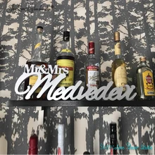 Персонализированные свадебного стола Декор древесины Mr& Mrs Семья знак название, пользовательское имя вырез знак