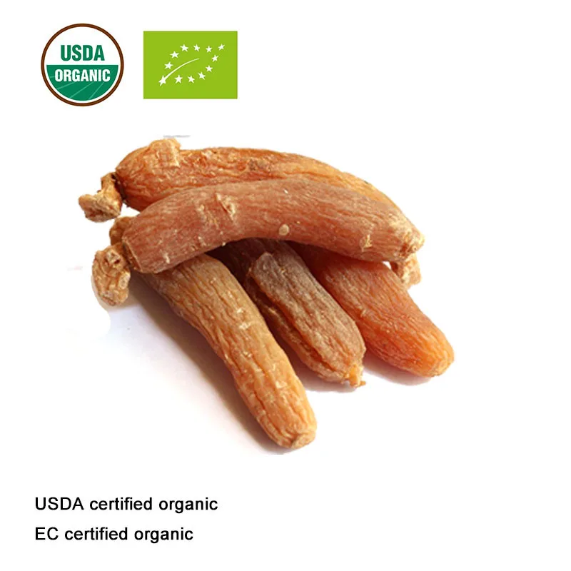 USDA и EC сертифицированный органический корейский красный порошок женьшеня настоящего