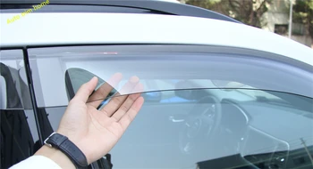 comprar Lapetus Viseiras Da Janela Toldos Viseira Deflector De Vento Chuva Guarda Tampa Do Respiradouro Guarnição 4 Pcs Fit Para Jeep Compass 2017 2018 2019 2020