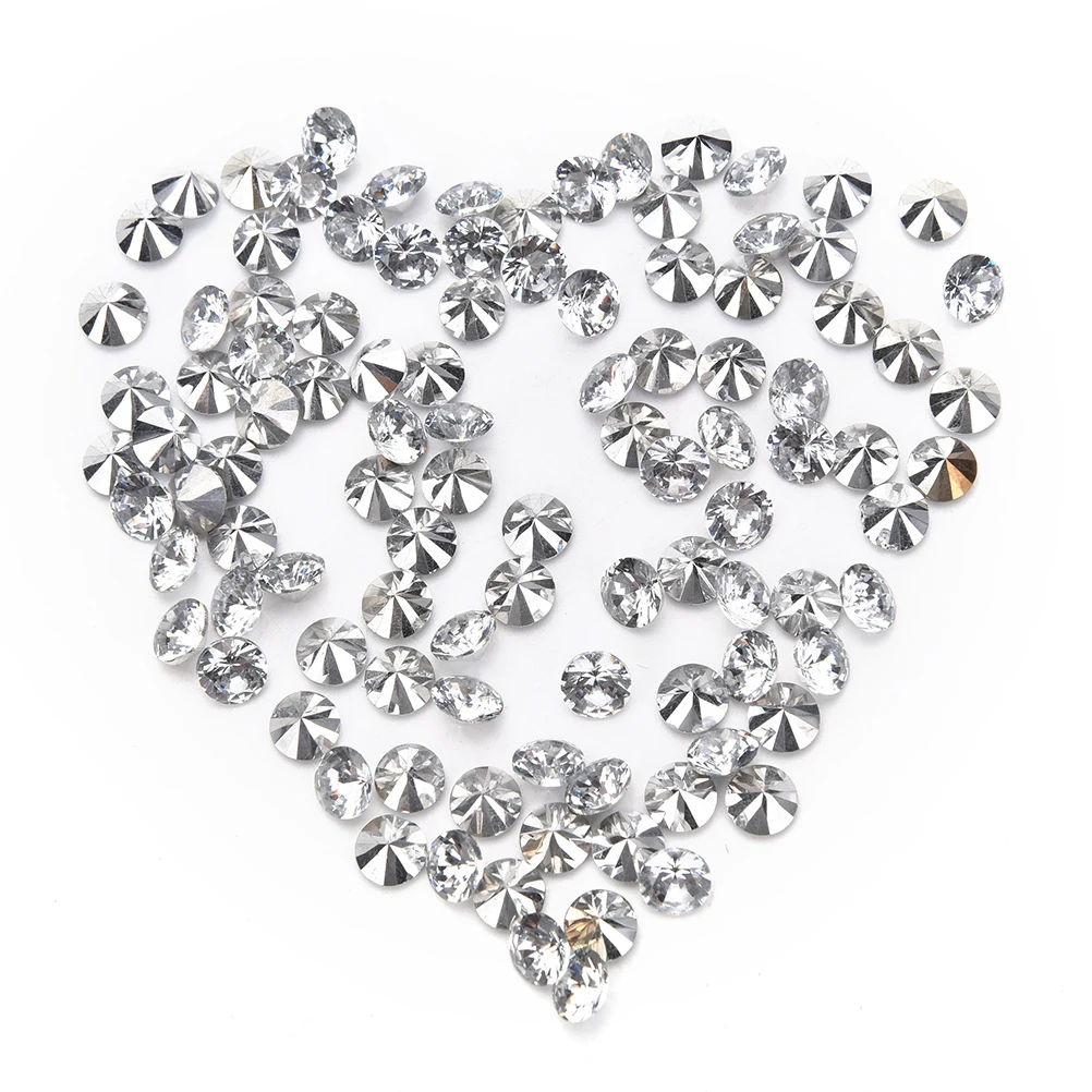 100 Pcs Crystal Diamond Confetti Wedding Bridal Party Decoration
