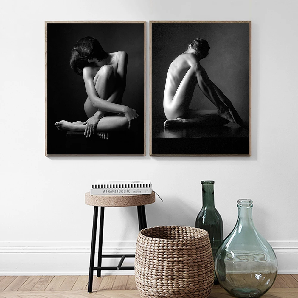 White-Black-Woman-Body-Art-Poster-Picture-on-The-Wall-Living-Room-Decoration-Picture-Decor-for (2)