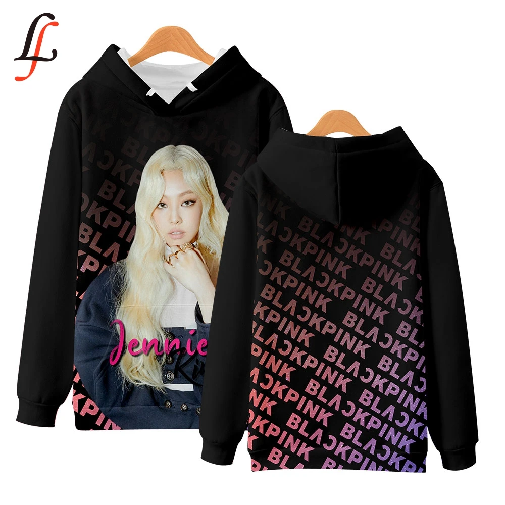 

3D Blackpink Hot Sale Cool Popular Fashion Women Long sleeve Hooides Sweatshirts Casual spring and fall Print Plus Size