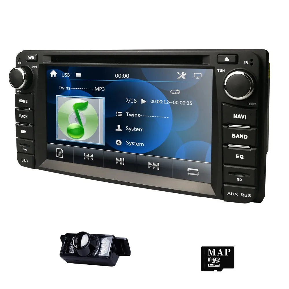 Cheap 6.2" 2Din Car DVD Player for Toyota Corolla Auris Fortuner Estima vios Innova RAV4 Prado Vios Hilux Vitz gps Navi Mirror DAB Cam 4