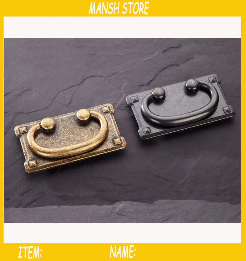 American Pulls Door Handles Cupboard knob Vintage Ring drop