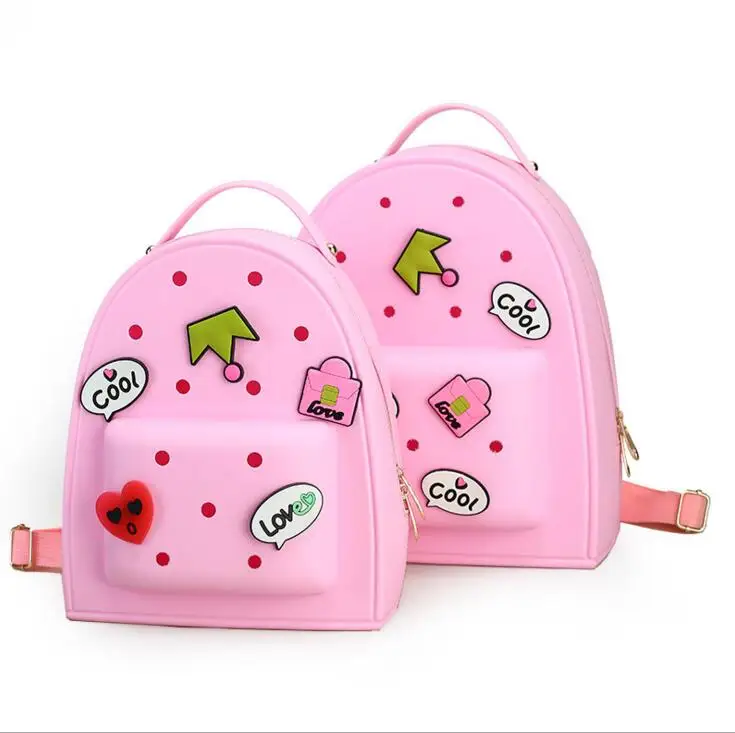 2017 sweet baby girls school bags candy color cartoon children font b backpacks b font font
