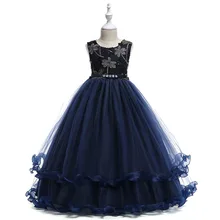 Childdkivy/Коллекция года; нарядное платье для девочек; костюмы; платье принцессы с вышивкой для маленьких девочек; бальное платье; Детские торжественные платья для девочек