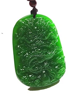 

Koraba Natural Green Jade Hand Carved Dragon Pendant Fashion Hanging Decorate