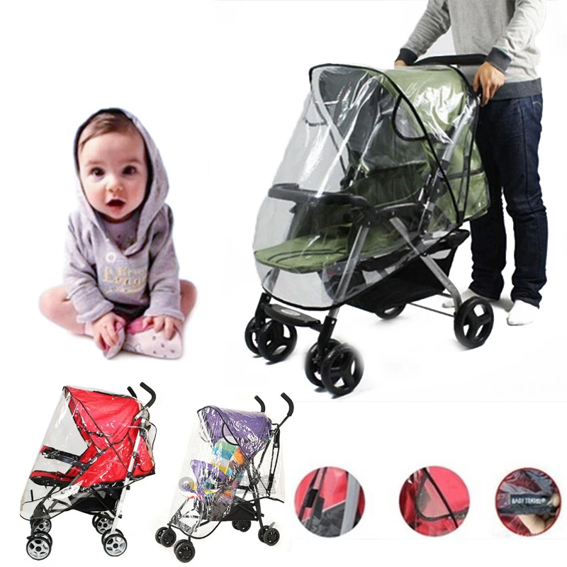 

Baby Stroller Accessories Universal Waterproof Rain Cover Wind Dust Shield Pushchair Cover Baby Carriage Wheelchair Rain Cover