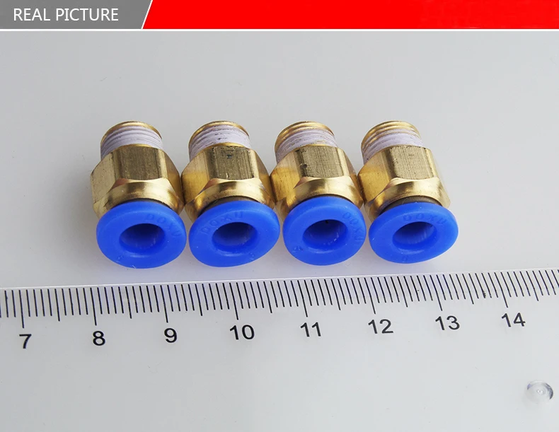 Free shipping 30 pcs BSPT PC10 M16, 10mm to M16 Pneumatic Connectors