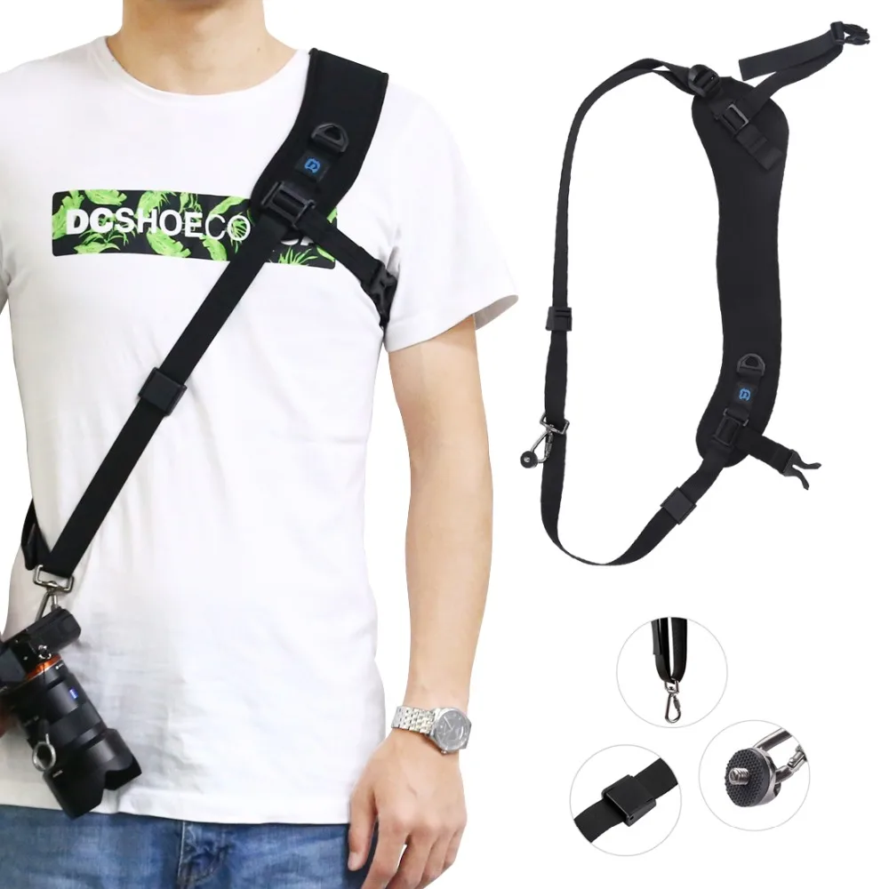 PULUZ Quick Release Anti-Slip Soft Pad Camera Strap Belt Rapid Shoulder Sling Neck for CameraDSLR Canon Eos 7D 1100D 1000D | Электроника