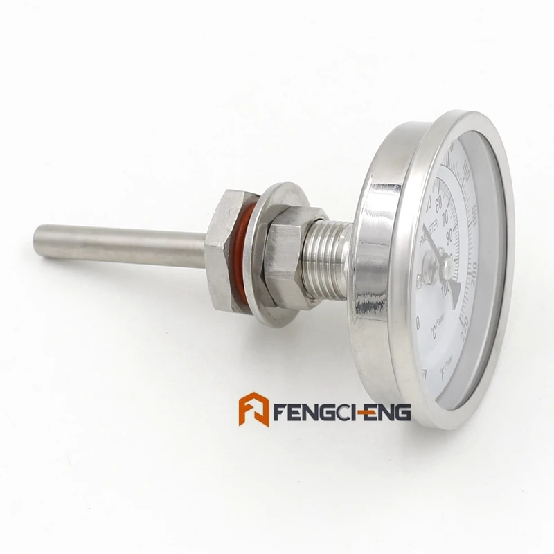 2 5 &quotL набор термометра для чайника + 2&quot нержавеющая сталь 304 1/2 &quotNPT|thermometer stainless