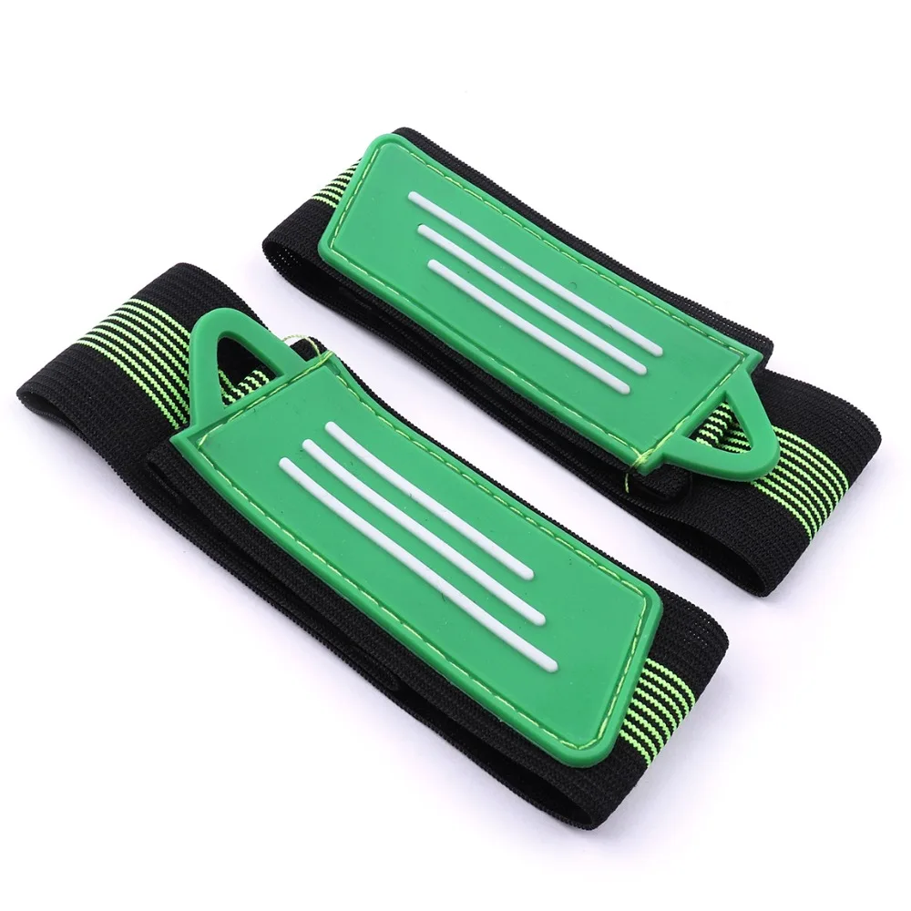 

New 4pcs Bicycle Reflective Ankle Leg Bind Trousers Pant Band Clips Leg Guard Strap Foot Cycling Safety Leggings Belt Green