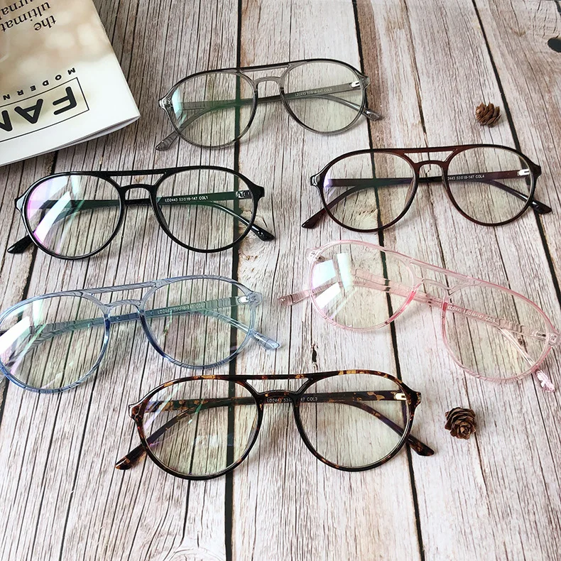 Винтажные круглые очки в стиле ретро, брендовые дизайнерские очки для женщин, модные мужские Оптические очки, оправа для очков с прозрачными линзами