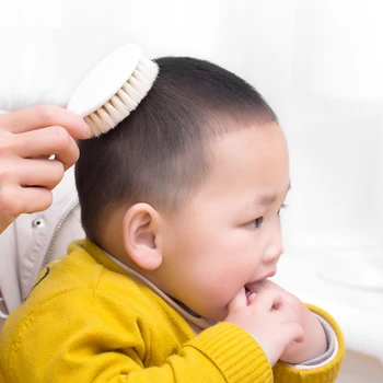

Newborn Baby Soft Comb Hair Brush Care Kids Scalp Massage Tool 2pcs / Set Plastic Comb White Hairbrush Baby Hair Brush Comb