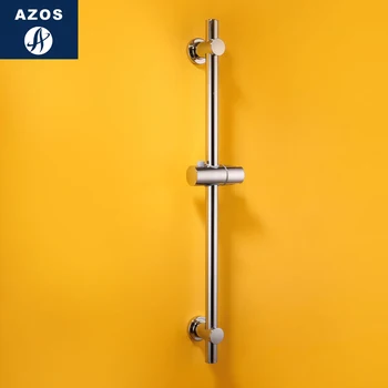 

Azos Shower Rod Abs Plastic Chrome Rise And Fall Rotatable Shower Room Bathroom Shower Room Round HSSJ007-60