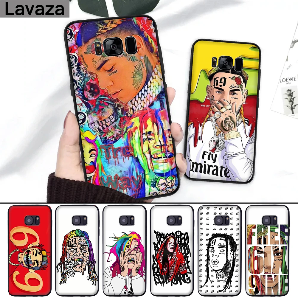 

Lavaza hip hop rapper Tekashi 69 6ix9ine Silicone Case for Samsung S6 Edge S7 S8 Plus S9 S10 S10e Note 8 9