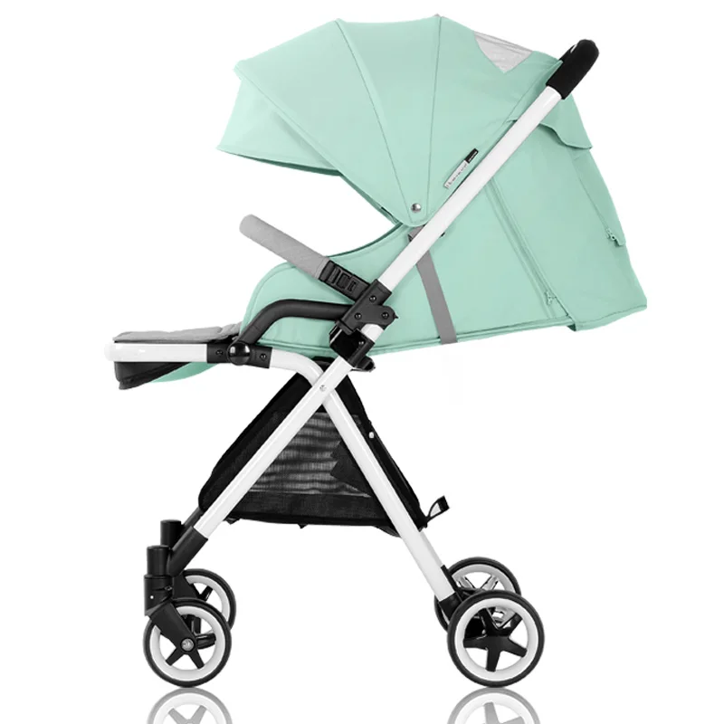 

Portable High Landscape Baby Stroller Can Sit Can Lie On The Plane Infant Carriage With Umbrella For 0-3T Newborns Four Seasons