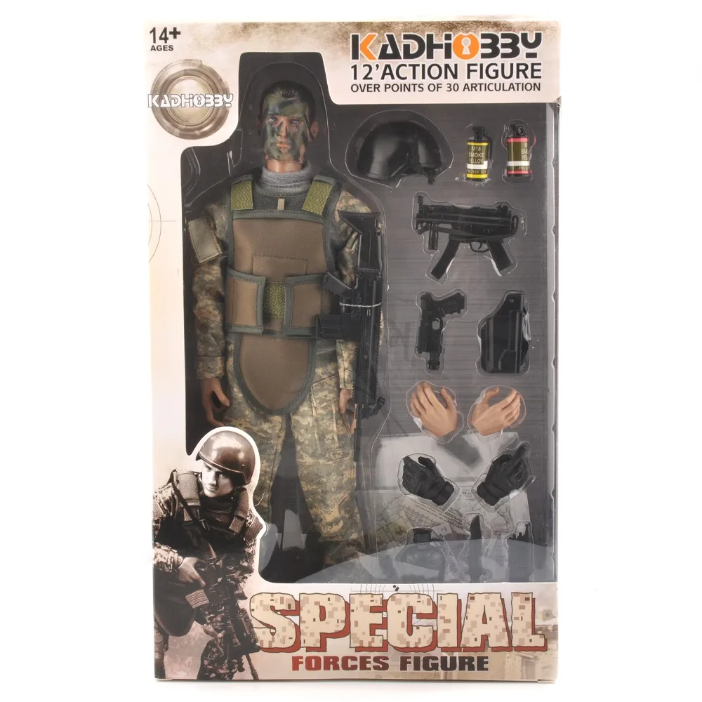 1//6 scale clothes Set Outfit Noir SWAT soldat pour militaire 12/" Action Figure