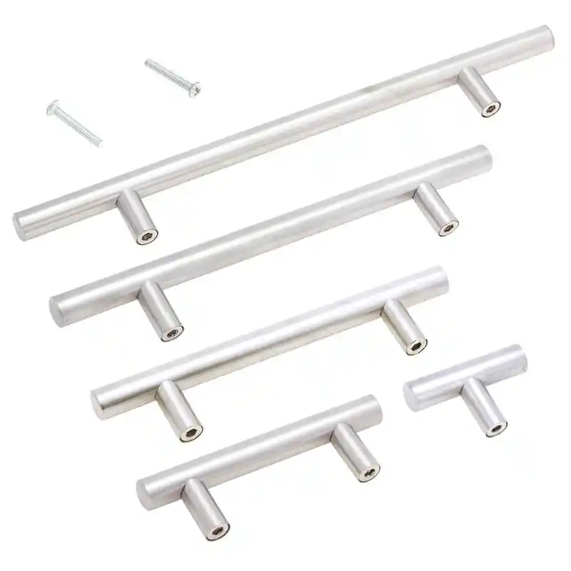 12mm Kitchen Door Cupboard T Bar Handle Stainless Steel Cabinet