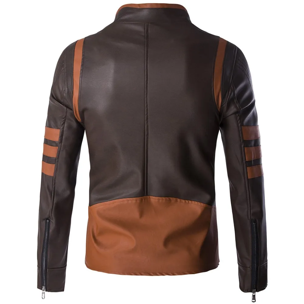 Высокое качество Для мужчин тонкий мотоцикл Кожаные куртки большой Размеры осень новый мужской Пальто из кожи и замши для женщин Пальто