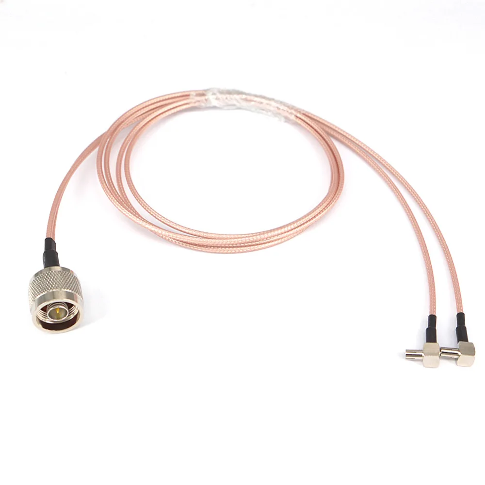 

N male to Y type 2X TS9 male Connector Splitter Combiner Cable Pigtail RF Extension RG316 1M Cable