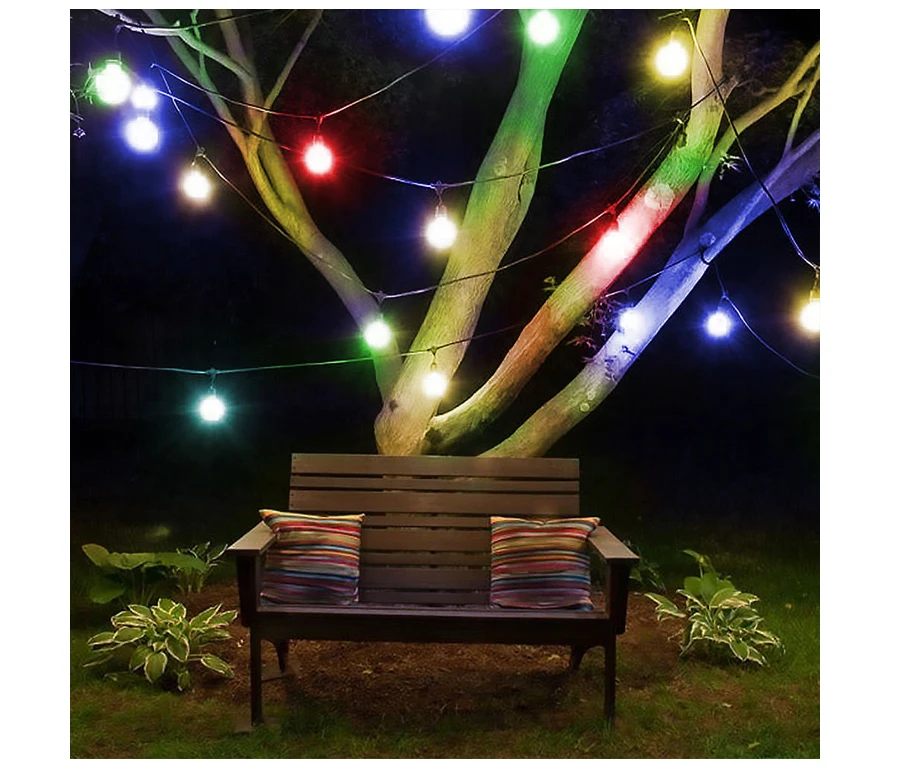 Солнечная лампа хрустальный шар струнные огни Luces Led Decoracion сказочные огни солнечные Рождественские наружные садовые светодиодные огни украшения