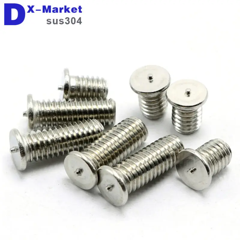 m8 welding screw , Steel plate welded bolt , 304 Stainless steel welding stud screws , 12mm
