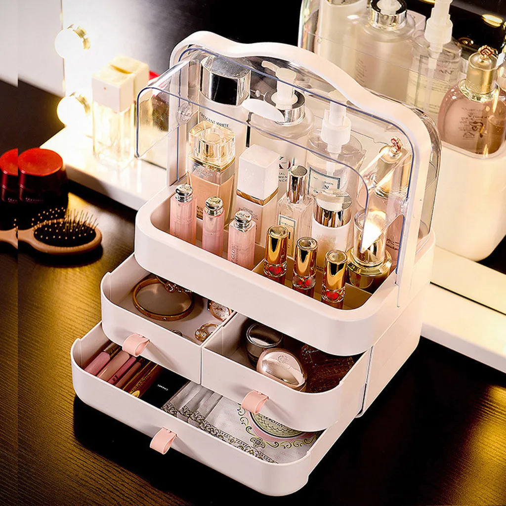 

Dust-Proof Desktop Drawer Dresser Rack Portable Cosmetic Storage Box