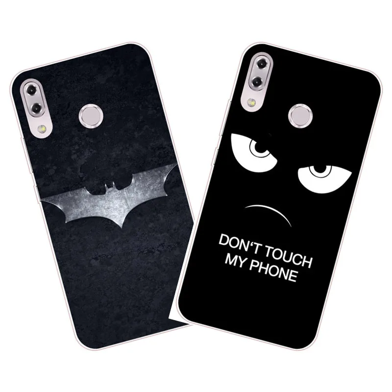 

For Asus Zenfone Max Pro M1 ZB601KL ZB602KL Case,Silicon Black bats cartoon Painting Soft TPU Back Cover for Asus ZB602KL cases