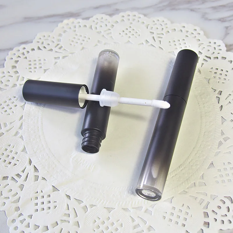 

Hot 20pcs/Lot Mini 4.5ml Empty Plastic Black Lip Balm Gloss Tubes Bottle Containers Lipstick Fashion Cool Lip Tubes