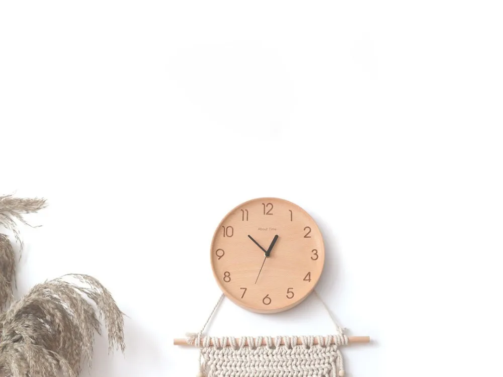 New Version Xiaomi Watch Wood Simple Digital Clock Wood Texture, Simple Design, Timepiece Timekeeper horologe (15)