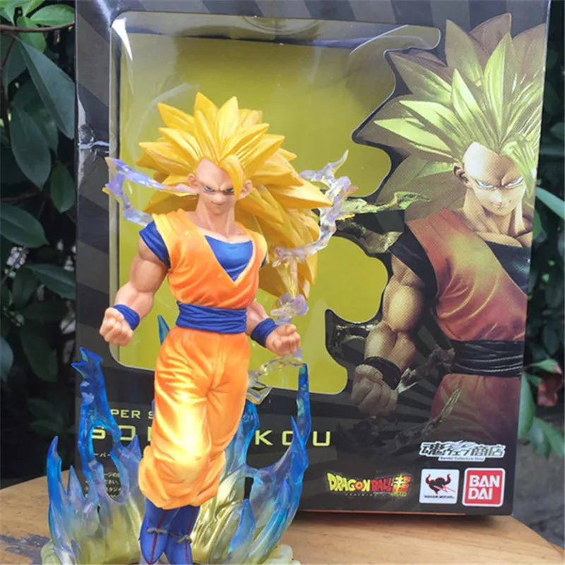 1 шт./лот аниме Dragon Ball Z Figuarts Zero Super Saiyan 3 Goku желтые волосы Son Gokou ПВХ фигурка крутая