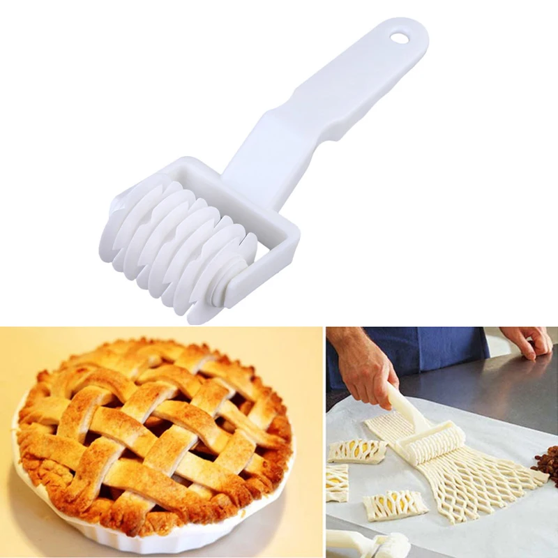 

1 pcs Baking Lattice Roller Cookie Pie Pizza Bread Pastry Lattice Roller Cutter Bakeware Tool Portable Kitchen Baking Tool