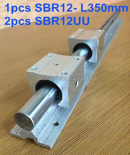 

1pcs 12mm linear rail SBR12 350mm and 2 pcs SBR12UU linear bearing blocks for cnc parts 12mm linear guide
